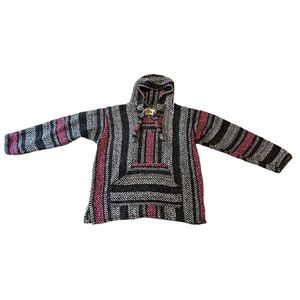 Pink and Black Baja Sweater